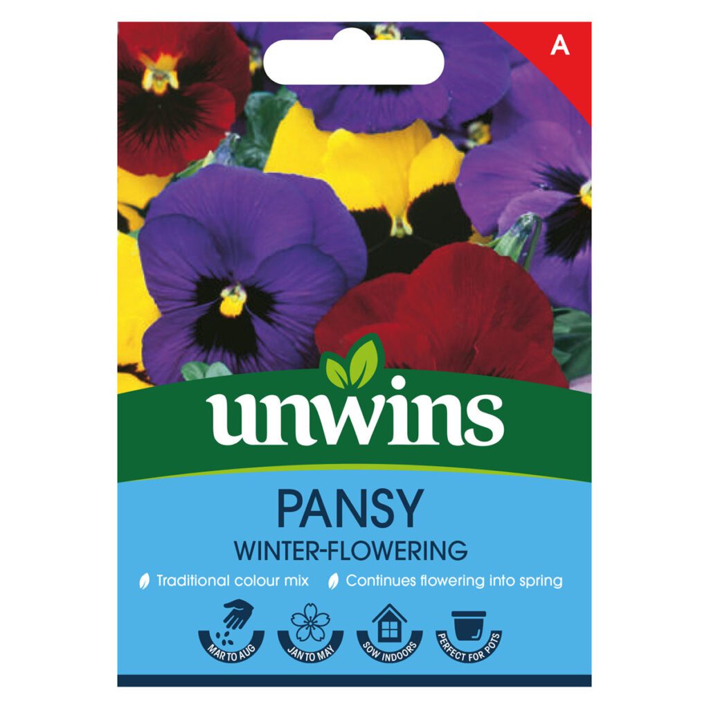Unwins Pansy Winter Flowering Mixed Seeds 5051618011853 2